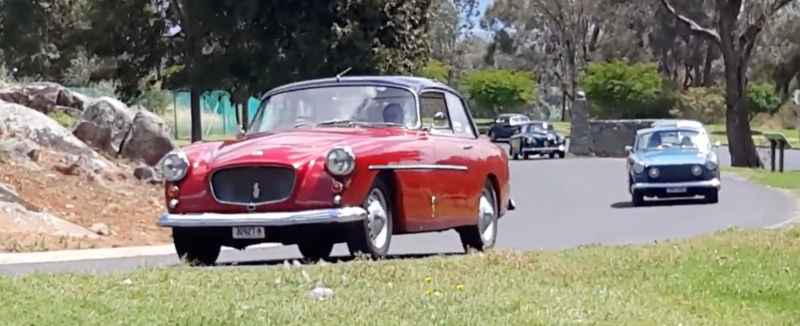 Bristol 406 and 410 arriving Japanese Gardens, Cowra